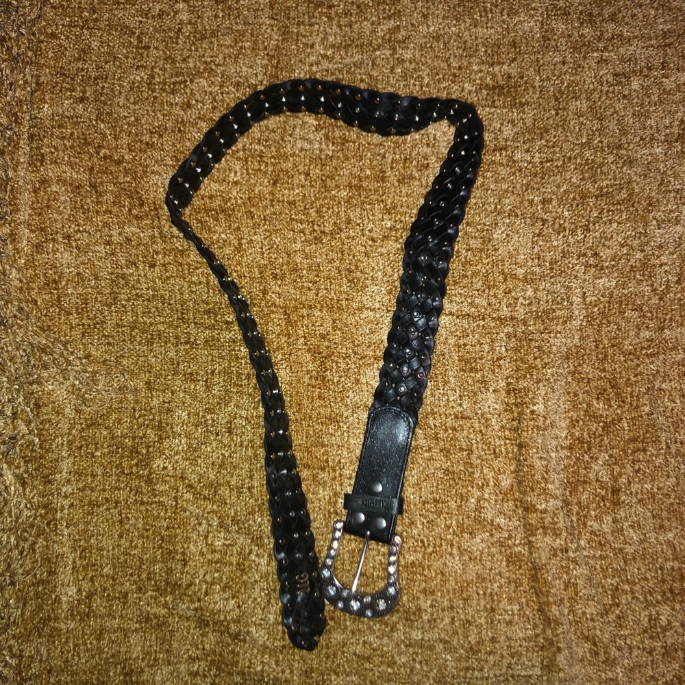 miss me REAL LEATHER studded belt